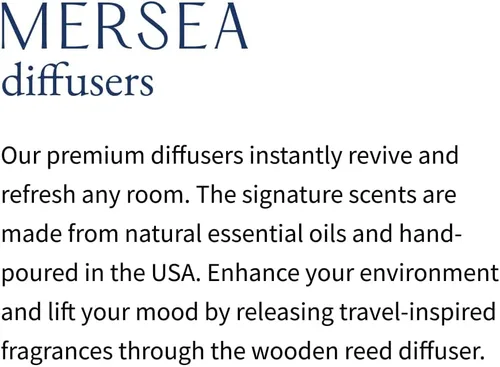 Miniatura 5 de MERSEA - Difusor de aceite de vidrio perfumado con diseño de flores de cabaña, bambú (3.4 onzas líquidas)