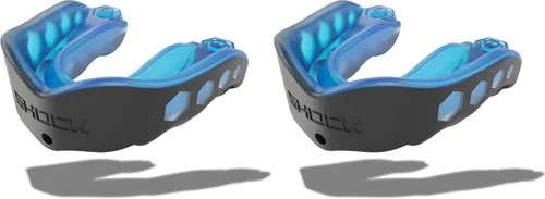 Miniatura 16 de Shock Doctor Gel Max - Protector bucal, protección resistente y ajuste personalizado, juvenil, frambuesa azul