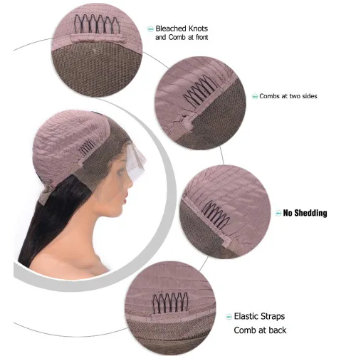 Miniatura 4 de Peluca de cabello corto y rizado con encaje frontal, corte Pixie con cabello de bebé, cabello humano Remy, peluca de encaje con ondas de agua