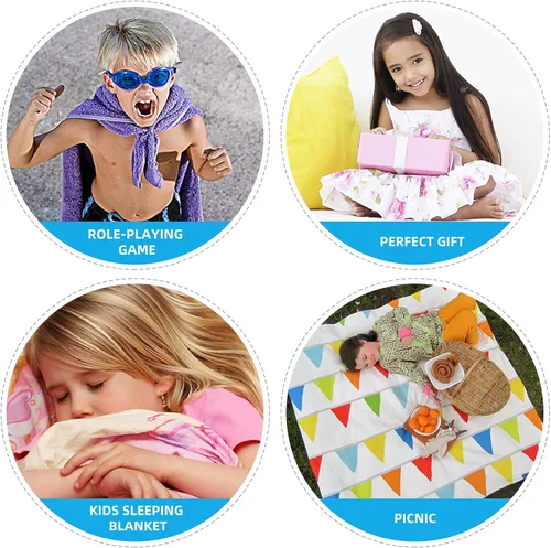 Miniatura 4 de BANGSAUR Toallas de playa para niños con capucha, algodón suave de 50 x 30 pulgadas, niñas y bebés de 3 a 12 años, toalla de baño, piscina