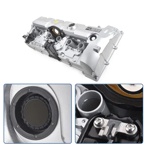 Miniatura 8 de Tapa de válvula de motor de aluminio con junta compatible con BMW 128i 2006-2013 328i 328ixDrive X3 323i 528i 528ixDrive X5 328x 264-935 11127552281