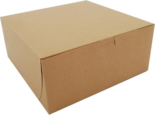Southern Champion Tray 0961K - Caja de panadería de cartón kraft sin bloqueo de ventana, 9 pulgadas de largo x 9 pulgadas de ancho x 4 pulgadas de