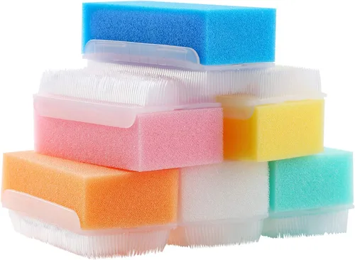 Cepillo de esponja para el baño del bebé, limpieza del cuerpo, el cabello y el cuero cabelludo, suave para la piel sensible de los bebés y niños