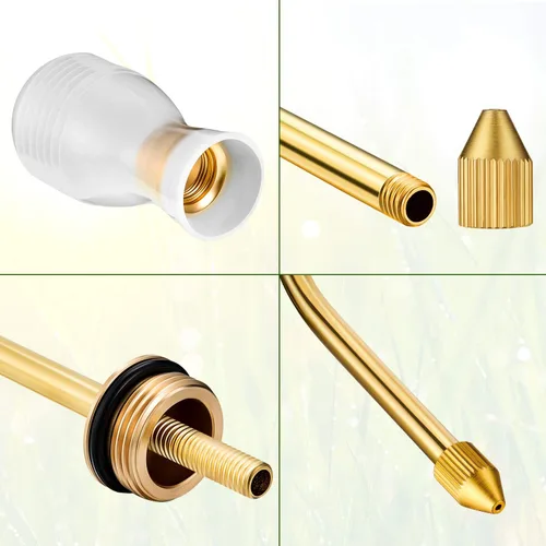 Miniatura 4 de Boao Aplicador de herbicida de polvo con tubo de cobre largo aplicador de rociador de jardín para jardinería orgánica, suministros agrícolas