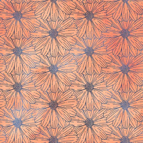 Miniatura 3 de Papel pintado de flores - Papel pintado botánico - Patrón de naturaleza de flores silvestres - Mural de pared floral para despegar y pegar. Mural