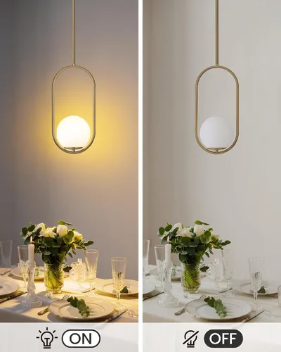 Miniatura 8 de Yunnix Lámparas colgantes para isla de cocina, lámparas colgantes, moderna lámpara colgante de cristal de bronce champán, lámpara de mediados