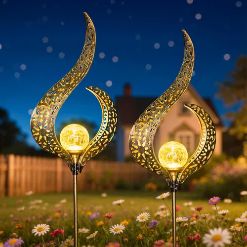Miniatura 9 de Homeimpro Luces solares para exteriores, luces LED impermeables para jardín, césped, patio o patio Flower 1Pack
