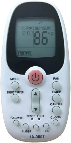 YING RAY Reemplazo para control remoto de aire acondicionado Midea MPPD-12CRN1-BH9 MPPD-14CRN1-BH9 MPPD-12CRN1-BI0 MPPD-12HRN1-BH9 MPPD-14HRN1-BH9