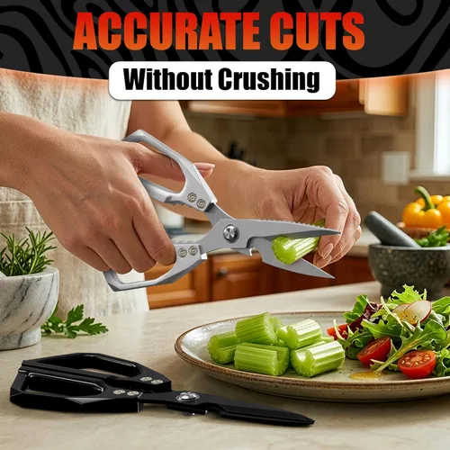 Miniatura 7 de Poultry Shears Heavy Duty Set of 2 – 3Cr13 Stainless Steel Style of Japanese Kitchen Scissors for Food, Detachable & Dishwasher Safe – Poultry