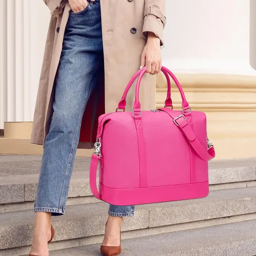 Miniatura 18 de BLUBOON Bolsas de viaje con cremallera, bolsa de lona para mujer, bolsa de fin de semana para mujer, bolsa de lona para llevar en la bolsa de lona