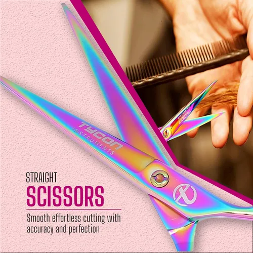 Miniatura 3 de Tijeras de corte de pelo Tycon profesionales de 6.5 pulgadas, acero inoxidable japonés, tijeras de peluquero con filo de afeitar de 2.7 pulgadas