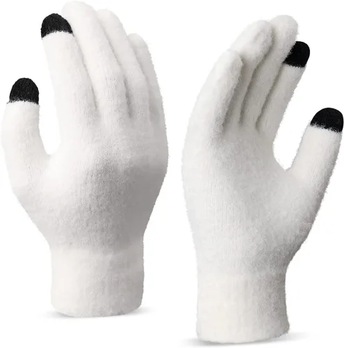 Cierto Guantes de invierno para mujer para clima frío guantes de punto cálidos para pantalla táctil para mujer Guantes térmicos para exteriores