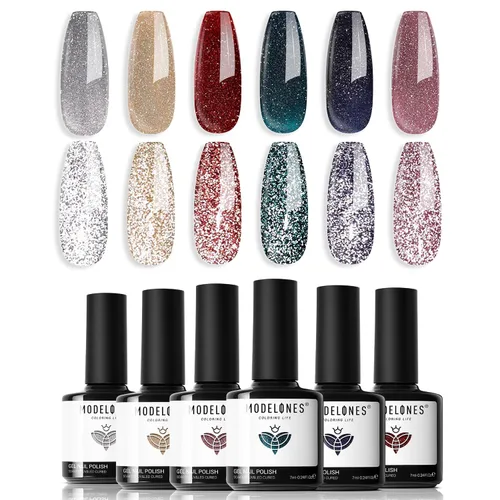 Miniatura 25 de Modelones Imán de esmalte de uñas de gel de ojo de gato, herramienta magnética 8 en 1 para uñas de gel, varita magnética fuerte para arte de uñas