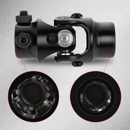 Miniatura 5 de CCIYU 3/4" Redonda X 1" DD Universales Juntas en U de Dirección Negras de 35 Grados 83mm Negro