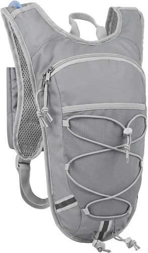 Miniatura 8 de Mochila de Hidratación Ligera con Depósito de Agua de 2L para Correr, Ciclismo, Senderismo – Mochila de Agua Antirrobo con Soporte para Teléfono
