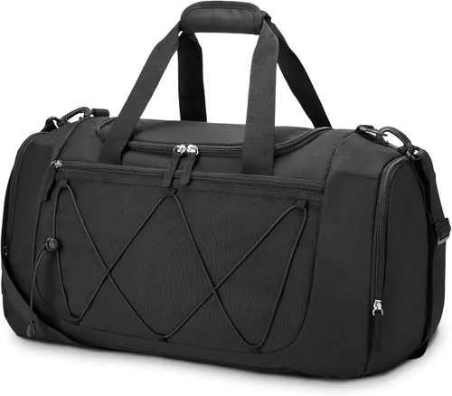 Vorspack Bolsa de gimnasio para hombres Bolsa de lona de 151821 pulgadas para viajes, bolsa de lona ligera para artículos personales, bolsa de