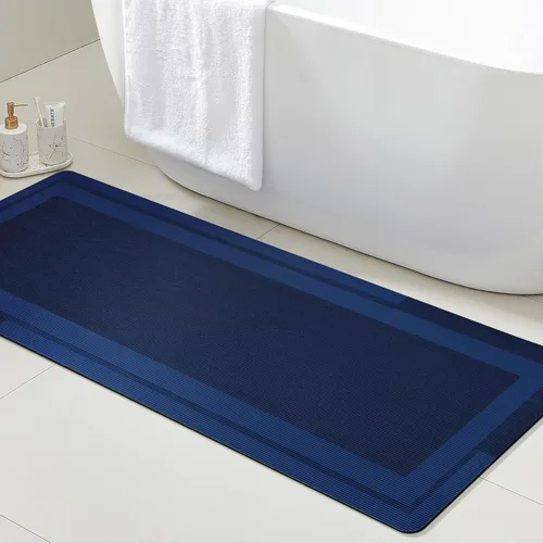 Miniatura 30 de ACCUMTEK Alfombrilla de Baño Ultra Delgada, Alfombrillas de Baño Antideslizantes con Respaldo Mejorado para Colocar Bajo la Puerta, Alfombras