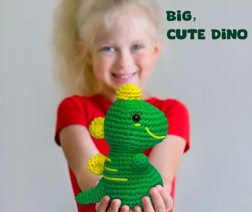 Miniatura 9 de Amigo Rumi Kit de Ganchillo para Principiantes de Dinosaurio Lindo - Aprende Cómo Hacer Ganchillo Kit de Inicio - Tutoriales en Video de 3+ Horas