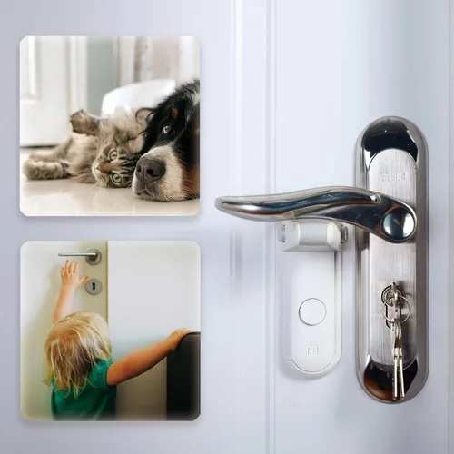 Miniatura 3 de Cerradura de palanca de puerta a prueba de niños, manija de puerta a prueba de bebés, manija de puerta a prueba de niños, cerraduras de puerta