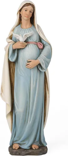 Miniatura 8 de BC Católica Estatua de María Madre Expectante, 12.8" H Figura de la Santísima Virgen María, María Embarazada para Regalo de Mamá Embarazada