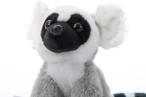 Miniatura 7 de The Petting Zoo Peluche de lémur de cola anillada, regalos para niños, animales salvajes del zoológico Onez, juguete de peluche de lémur de cola