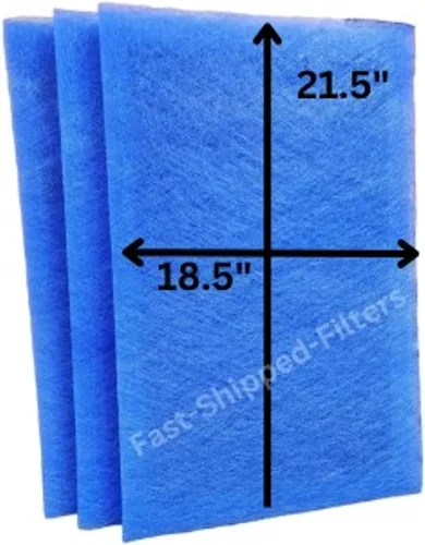 Fast-Shipped-Filters - Paquete de 3 almohadillas de filtro de repuesto de 20 x 24 pulgadas, compatibles con filtro de aire dinámico de 20 x 24