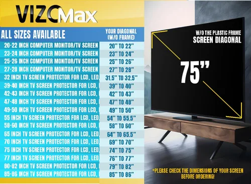 Miniatura 2 de Protector de pantalla de TV de 32 pulgadas para LCD, LED, OLED y QLED 4K HDTV
