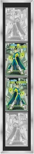 Marco de cómic plateado mate | Para cómics publicados entre 1971 y 1985 (marco de madera maciza de cómic de la edad plateada) | Hecho para exhibir 4