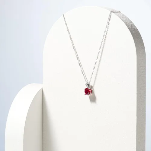 Miniatura 10 de Amazon Essentials Collar con colgante de piedra natal de corte redondo de plata de ley de 18 pulgadas (anteriormente colección Amazon)
