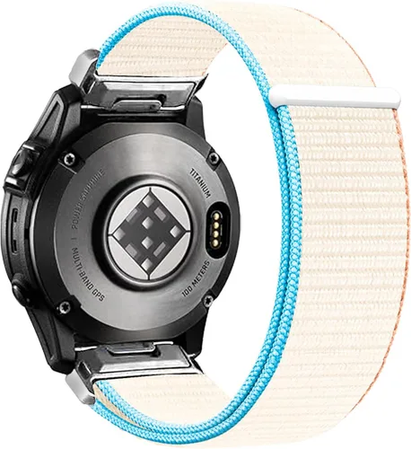 Miniatura 7 de Correa de reloj de nailon Quickfit de 0.787 in para Garmin Fenix 8 1.693 in, Fenix 6s, Fenix 5s, Epix Pro Gen 2 1.654 in, Approach S70 1.654 in