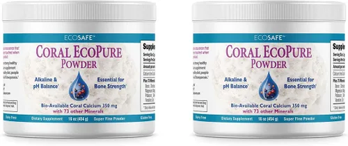Miniatura 4 de Coral Ecopure Powder, suplemento de polvo de calcio de coral con minerales de coral - 16 onzas