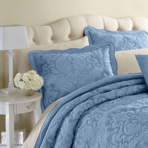 Miniatura 3 de BrylaneHome Amelia - Funda de almohada King, color rosa baya.