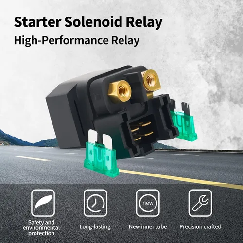 Miniatura 4 de Relé solenoide de arranque ATV compatible con Yamaha YFM350A YFM 350 400 450 660 Grizzly Big Bear Kodiak Wolverine Rhino Raptor Bruin 2000-2009