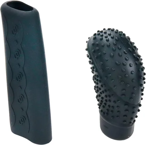 Miniatura 4 de Modengzhe Funda para volante con funda para freno de mano y funda para palanca de cambios, diseño universal de silicona antideslizante, accesorios
