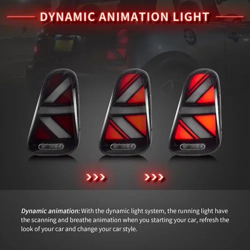 Miniatura 3 de VLAND - Luces traseras LED compatibles con BMW Mini Cooper R50 R52 R53 2001-2006 y Mini Cooper Hatchback/Convertible de 1ª generación con señal