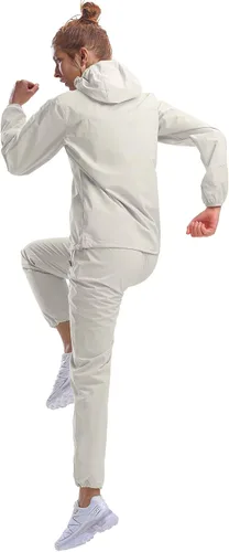 Miniatura 5 de HOTSUIT Traje de sauna para mujer, lavable a máquina, chaqueta de sauna, pantalones antidesgarros, trajes de sudor para entrenamiento de gimnasio