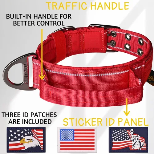 Miniatura 3 de ADITYNA - Collar para perros gigantes con asa - Collar ajustable XXL de 30 a 36 pulgadas - Diseñado exclusivamente para razas de perros enormes como