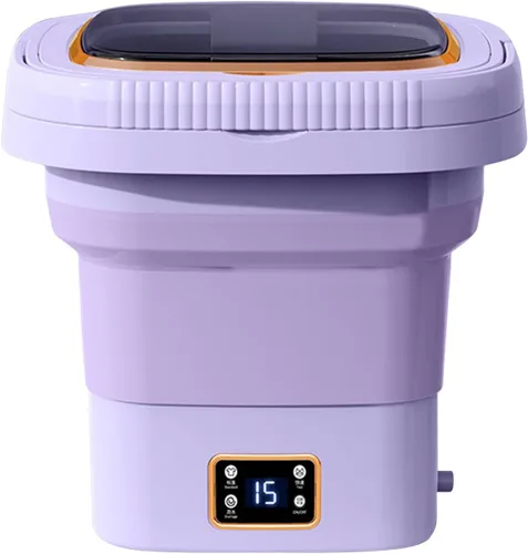 Miniatura 8 de Lavadora portátil, mini lavadora, con secadora de centrifugado, ropa interior de limpieza profunda, ropa de bebé, muy adecuada para casa pequeña