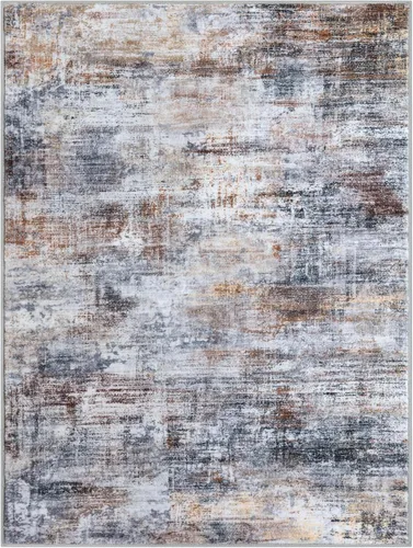Miniatura 925 de IOHOUZE Alfombra abstracta lavable de 3 x 12 pies para pasillos, antideslizante para cocina, camino de entrada de lana sintética para interiores