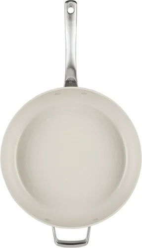 Miniatura 10 de Circulon Halo con LaserDefense - Sartén antiadherente de cerámica con mango auxiliar y tapa, fabricada sin PFAS, compatible con todas las estufas