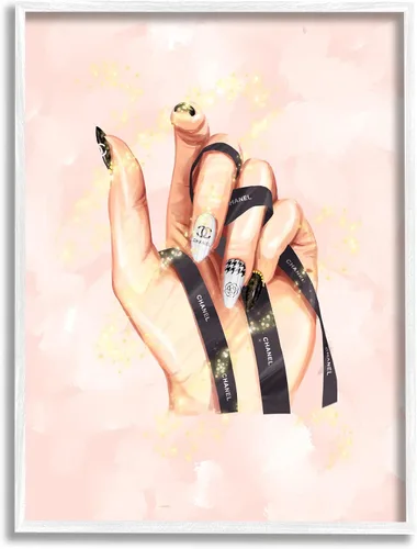 Miniatura 9 de Stupell Industries Esmalte de uñas glamuroso estilo de moda a mano, diseño de Ziwei Li
