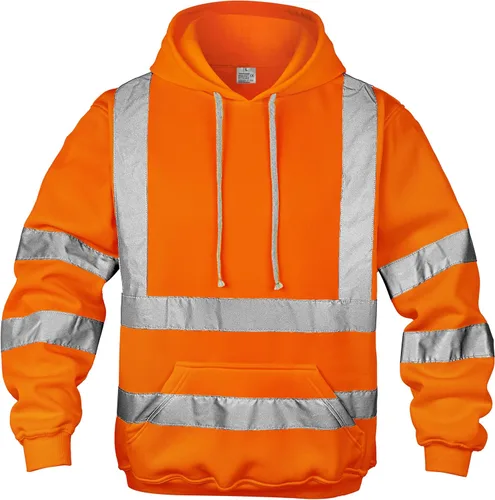 wefeyuv Hi Vis - Sudaderas de visibilidad reflectante de color liso para hombre