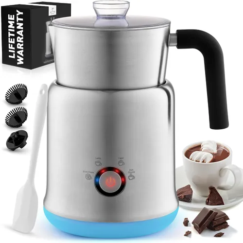 Miniatura 28 de Varita de espumador de leche mini y potente – Potente espumador de café de mano, mezclador de bebidas operado con batería – Tamaño de bolsillo Azul