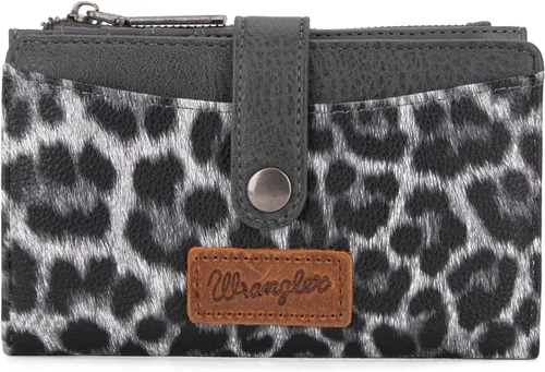 Miniatura 9 de Wrangler - Billetera para mujer con tarjetero plegable, cierre y ventana para identificación