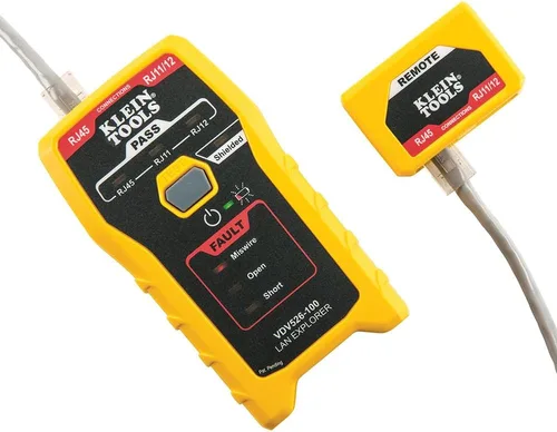 Miniatura 7 de Klein Tools Probador de cable LAN de red VDV526-100, probador de VDV, Explorador de LAN con control remoto