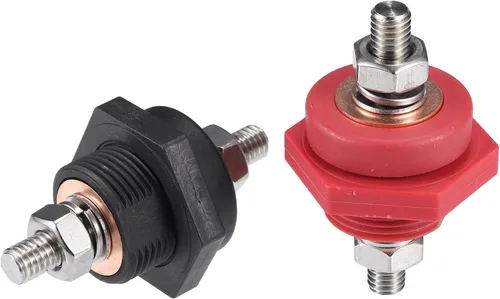 Miniatura 5 de uxcell 1 par de conectores de terminal de batería de panel de alta corriente de 3/8 pulgadas para camiones, automóviles, SUV, barcos
