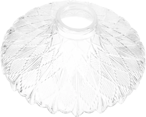 Uonlytech Cubierta de la lámpara de la lámpara de pie de cristal Reemplazo de la pantalla Fácil de usar Ahorra tiempo esfuerzos