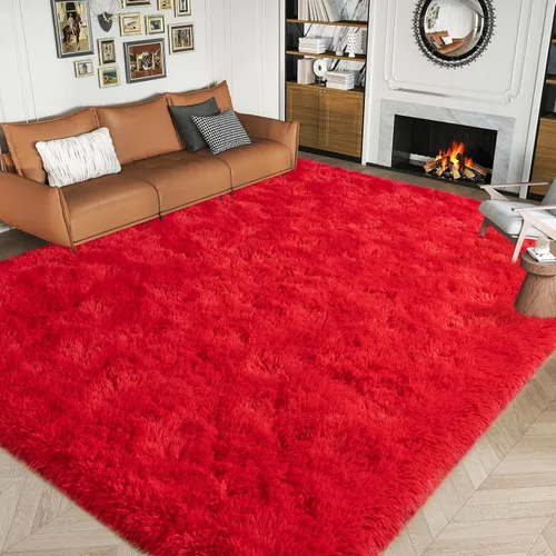 Miniatura 25 de Dssimo - Alfombra superesponjosa para la habitación, alfombra de área moderna, pequeña, suave y acogedora de felpa para niños, niñas y adolescentes