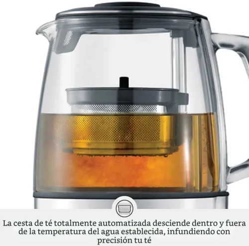 Miniatura 3 de Breville BTM800XL Preparador de Té Infusor y Hervidor de Agua, 51 onzas, Acero Inoxidable Cepillado y Vidrio