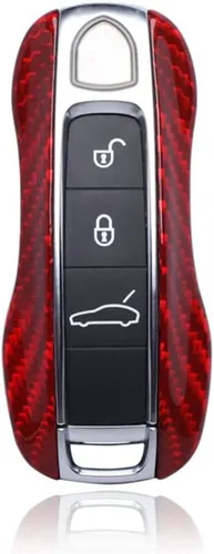 Miniatura 4 de SANRILY Funda de llave de coche para Porsche 911 2020, Rojo